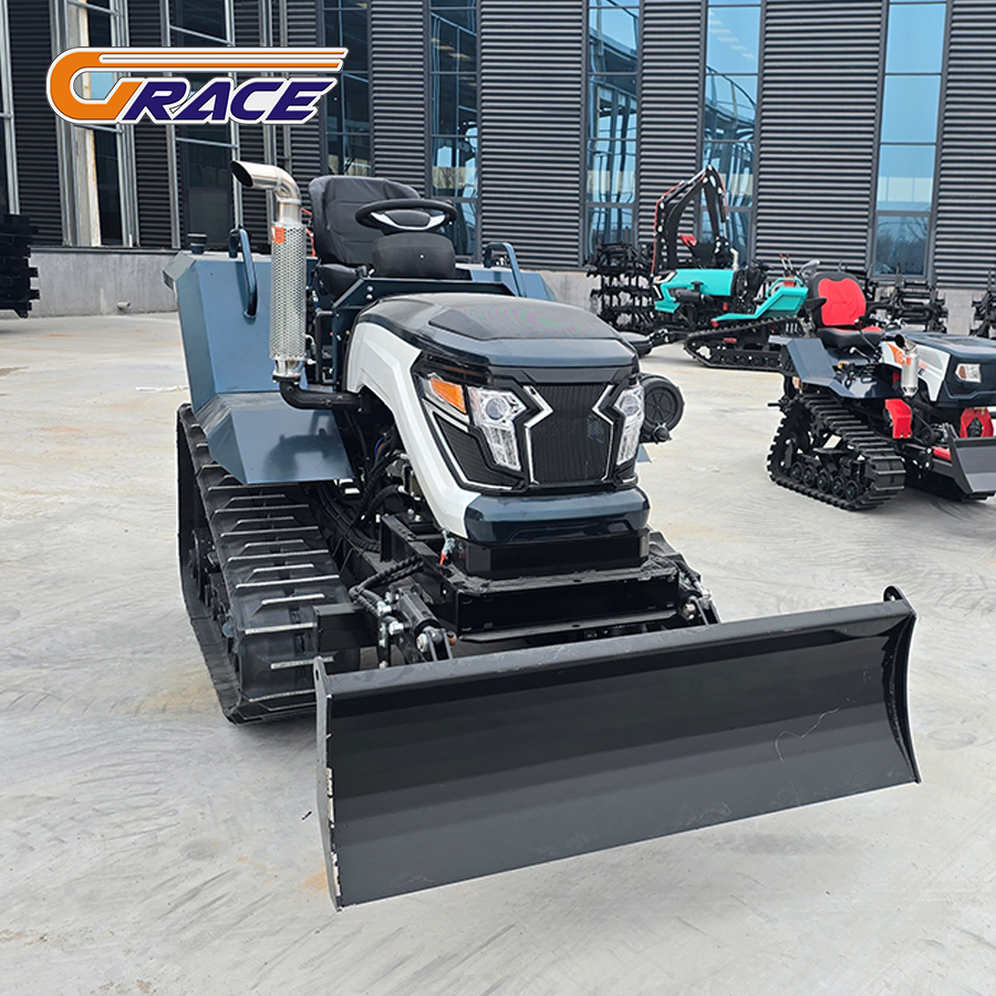 80HP 100HP 120HP 油圧ブルドーザー多機能クローラートラクターと掘削機農業ファーム温室用