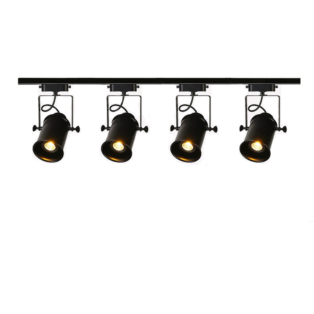 レトロ E27 LED トラックライト壁または天井マウント工業用スポットライトレールランプ納屋ギャラリー衣料品店店舗スポット照明