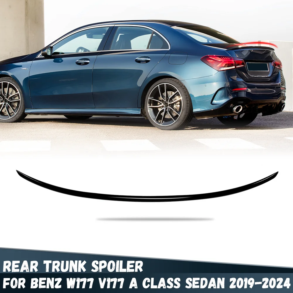 リアトランクリッドメルセデスベンツ W177 V177 A クラスセダン A180 A200 A35 2019-2024 車スポイラー翼外装チューニングアクセサリー