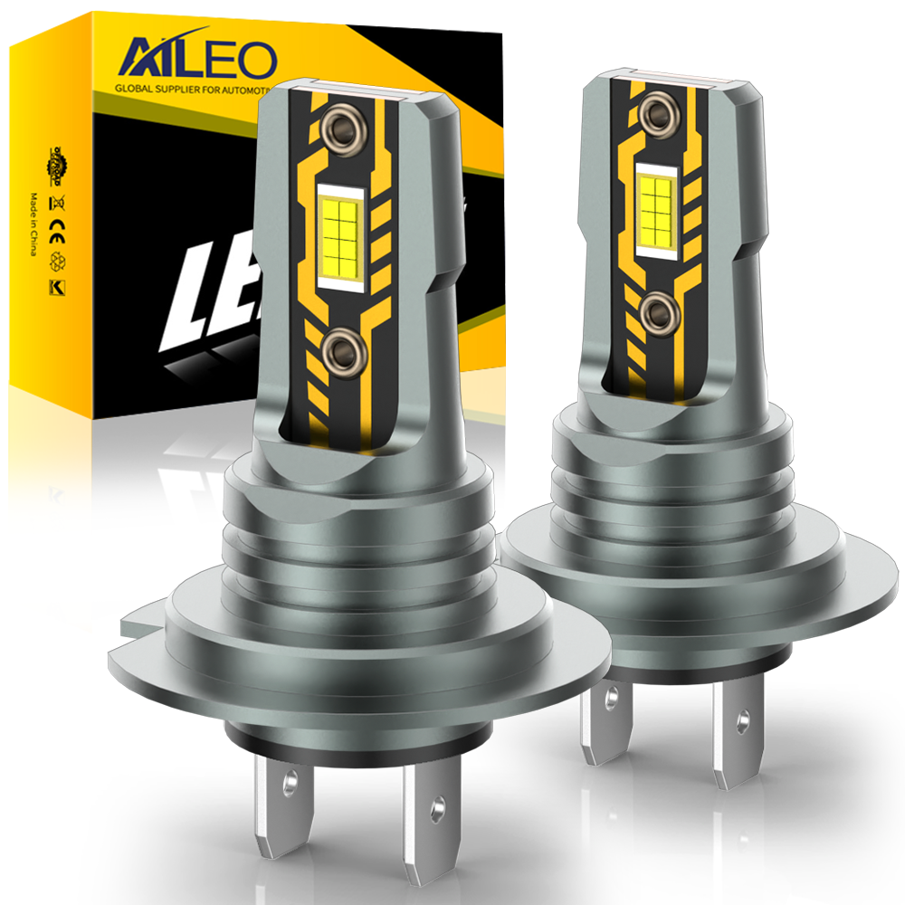 AILEO 2 個 H7 LED ライト 200 ワット 22000LM ヘッドライト電球 6500 K ミニサイズデザインワイヤレス車のランプ CSP 5570 チップ白プラグ