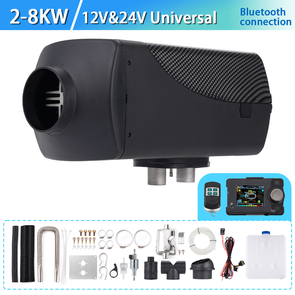 12/24V 車のディーゼルエアパーキングヒーター 5-8KW 電圧カーヒーターリモコン液晶スイッチ車バス RV キャンピングカーバン用