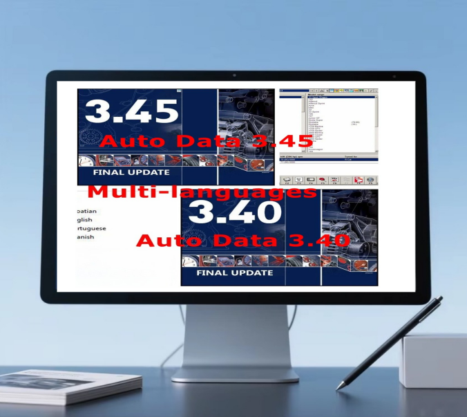2025 ホット自動修復ソフトウェア AUTO DATA 3.45 配線図データ (インストール ビデオ付き) AutoData 3.40 多言語 CD USB ドライブ