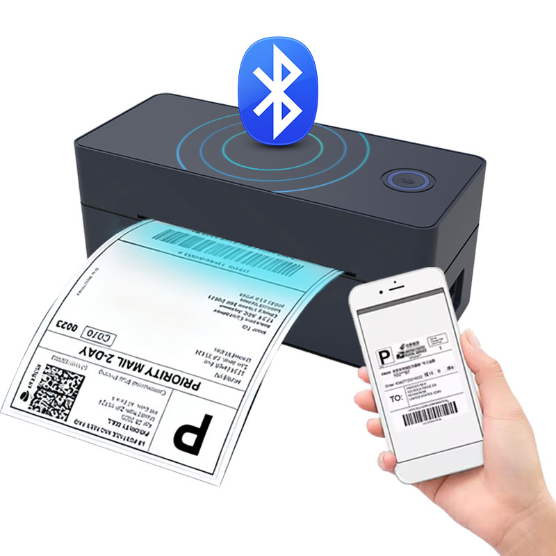 ワイヤレス Bluetooth 感熱配送ラベル プリンター 4x6 サポート Android Mac iPhone Windows - 配送ラベル プリンター