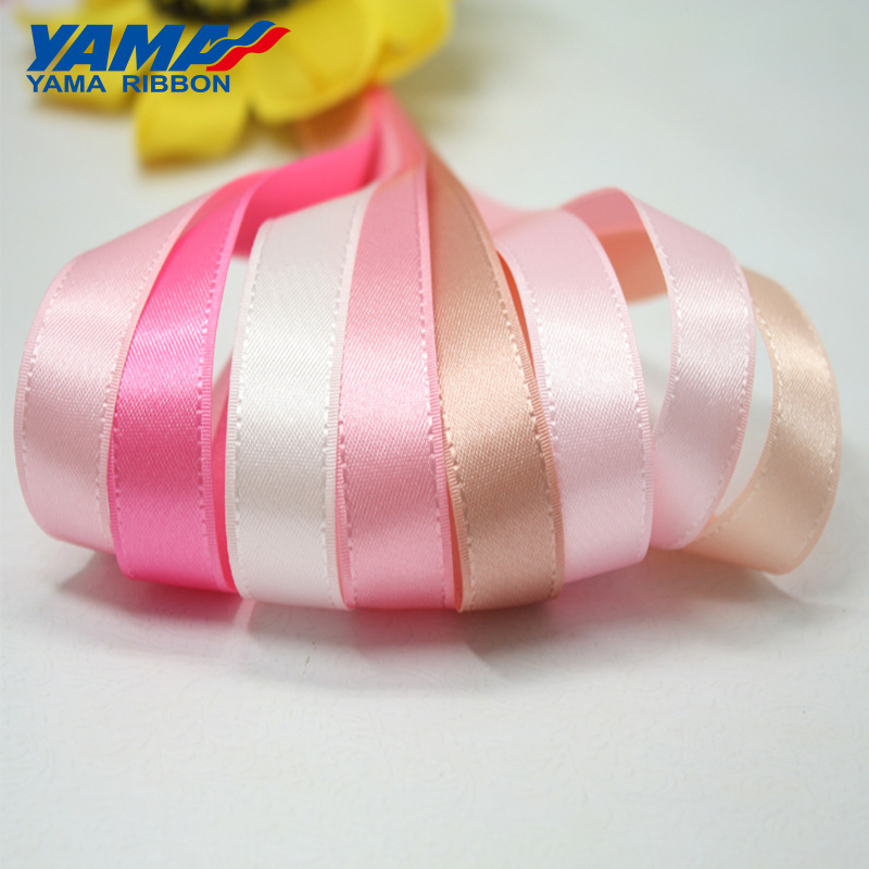 YAMA-タフタエッジリボン ファンシーリボン DIY ギフト 手芸 ウェビング 手作り 9、16、22、38mm、1/4、3/8、5/8、7/8、1.5インチ、100個