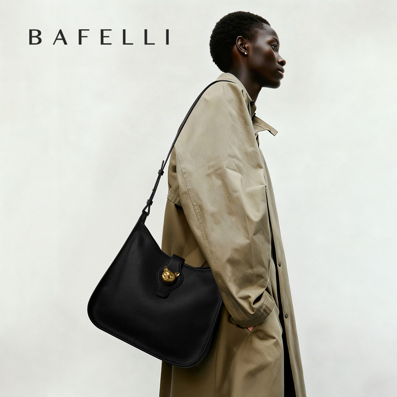 BAFELLI 2026 新しいレディース ナチュラル キャトル レザー バケット バッグ - 多用途
