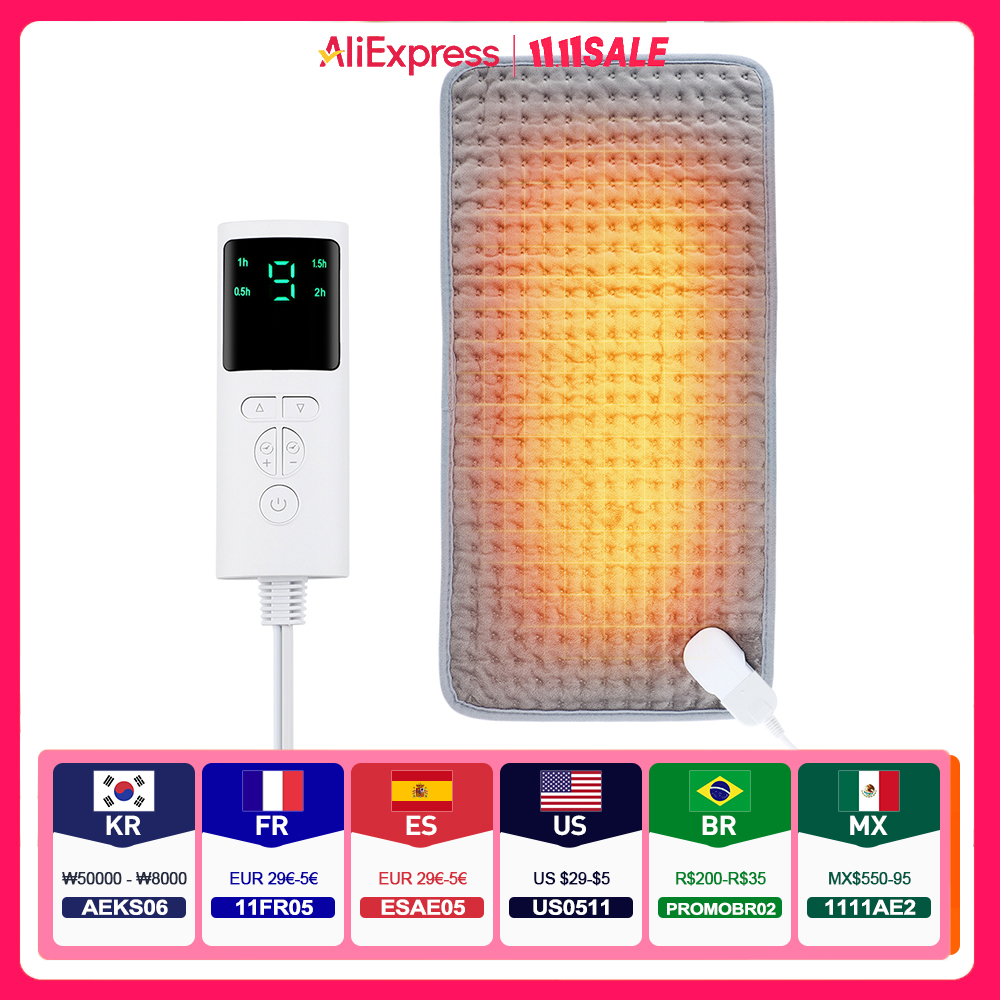 58*29 センチメートル電熱毛布加熱マット電気シートパッドベッドソファ暖かい冬熱毛布ウォーマー家庭用