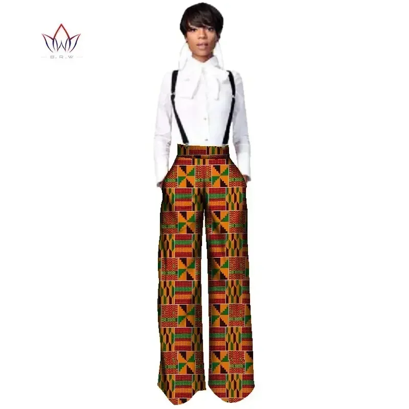 BRW 高品質パンツアフリカストレート全身ズボンワンピースロンパースプリント Dashiki 服女性のための WY2478
