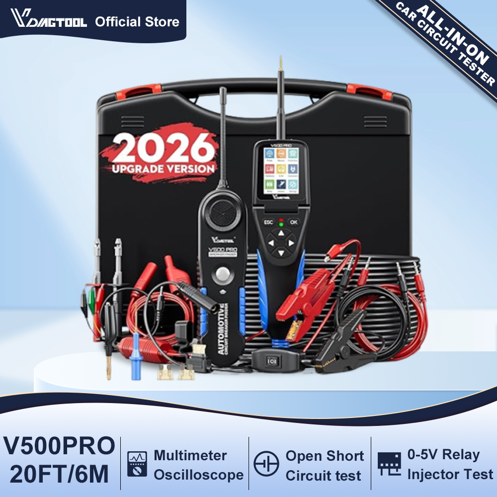 VDIAGTOOL V500PRO 自動車用回路テスター 12V/24V 車の電源回路プローブテスターブレーカーファインダーツール開回路検出器