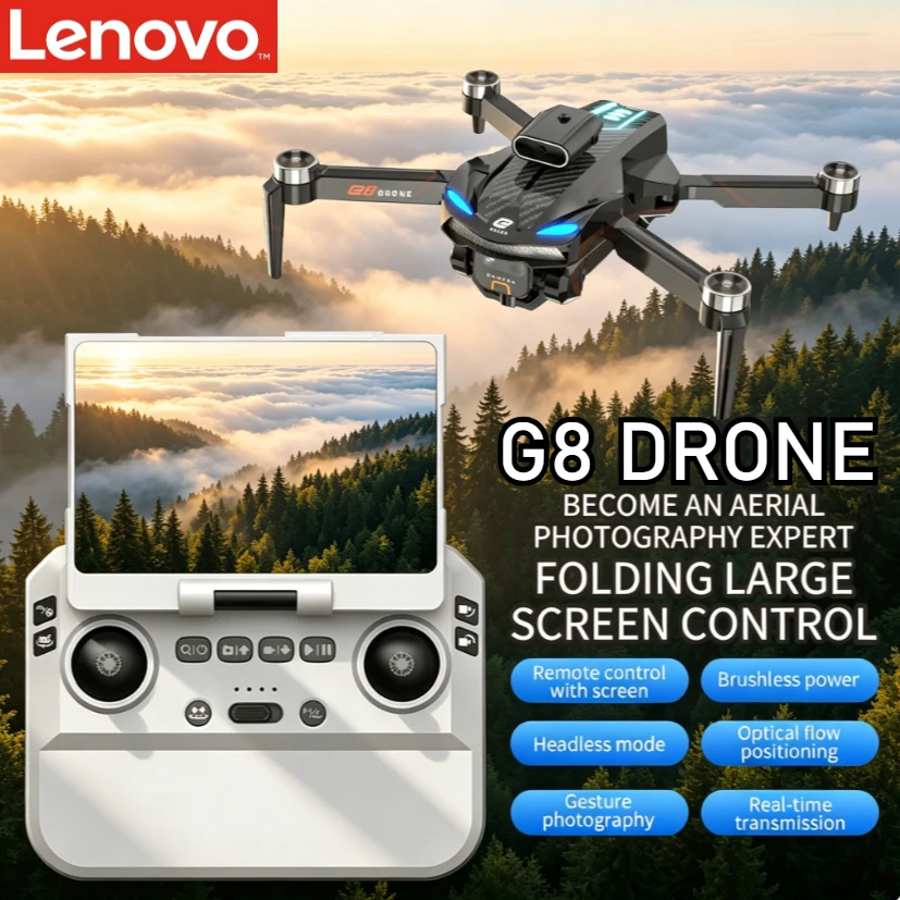 レノボ G8 4.3 インチ画面 RC ドローン ブラシレス障害物回避折りたたみ式空中クアッドコプター カラフルなライト ESC サーボ