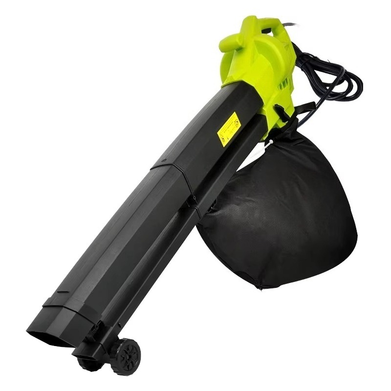 High Power Electric Garden Leaf Blower Vacuum Cleaner 220V 270KM H Air Speed Suction Sweeper Crushing Wheel Street Care