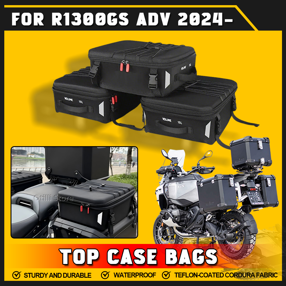 Bmw R1300GS アドベンチャー R 1300 GS ADV サイドトップボックスハードトップバッグケース荷物 R1300GSA 2024-2026 オートバイトップバッグサドルバッグ