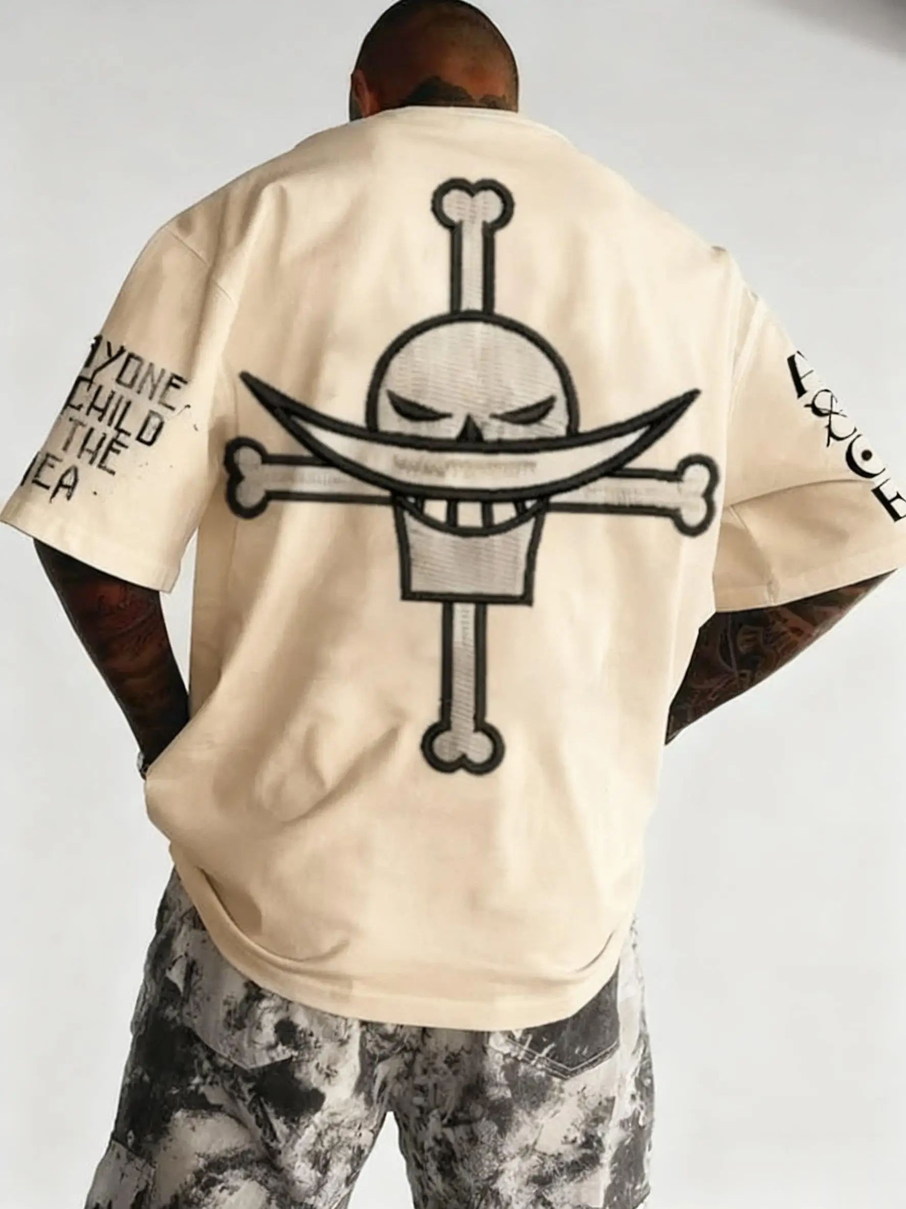 2026 新しいホット夏ワンピースルフィ男性と女性の Tシャツスーパーストリート帽子パターン Tシャツ新カジュアルアニメプリント