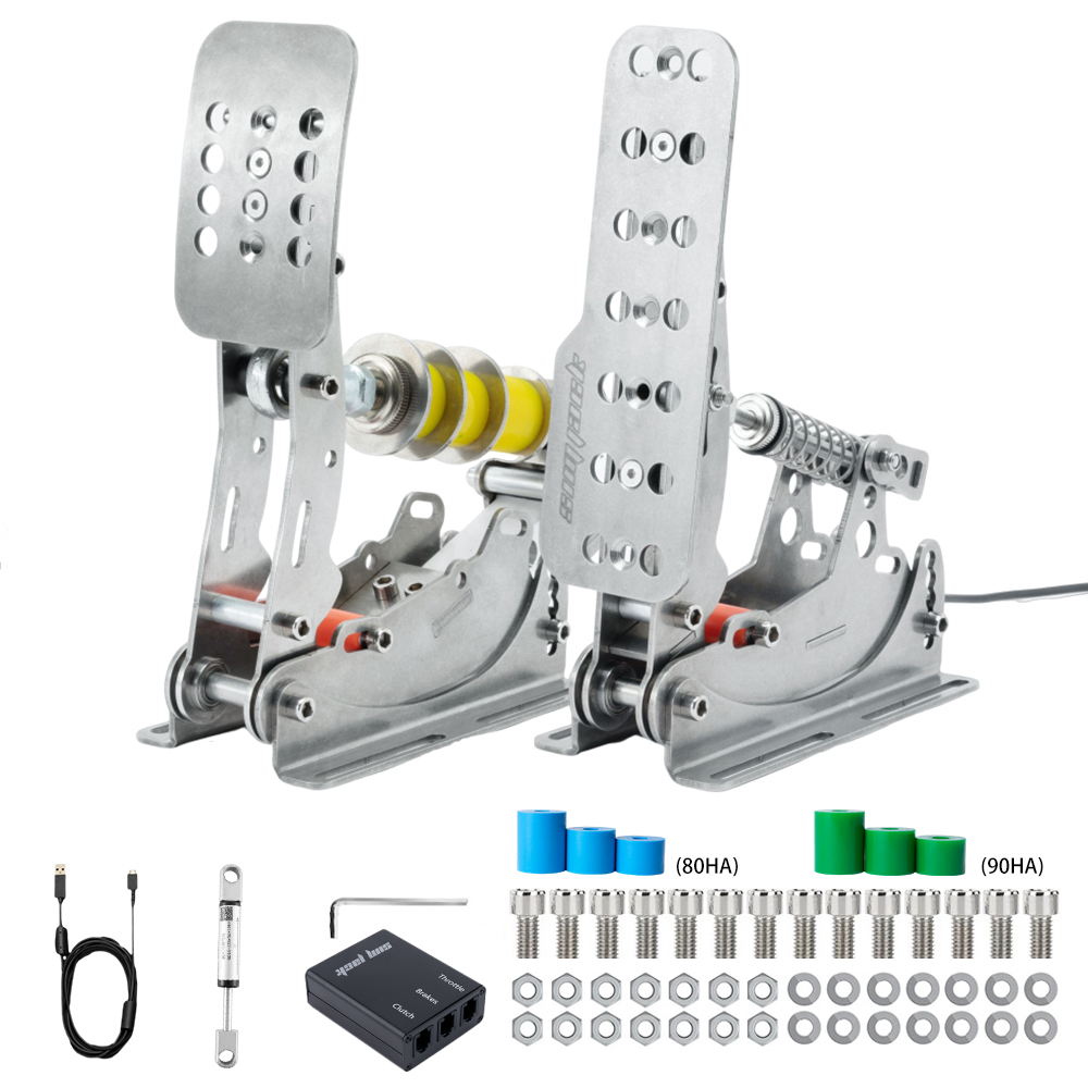 SimJack UT Padels 高品質アナログ磁気 Simracing Pro ペダルスムーズな操作調整可能なトラベル-P2-H1