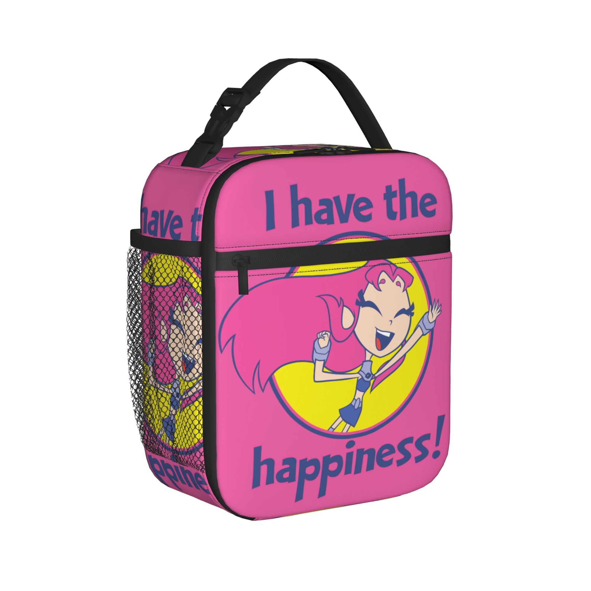 Teen Titans Go Starfire I Have The Happiness 断熱ランチバッグ ポータブル 再利用可能 サーマルバッグ ランチボックス トート ビーチ アウトドア