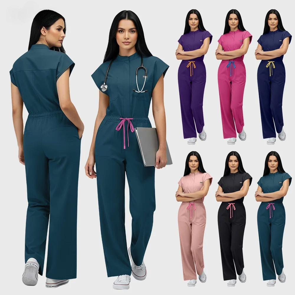 High Quality One-Piece Jumpsuits Surgery Gowns Nurses Accessories Pet Grooming Spa Work Uniforms Dental Hospital Doctor Clothing
