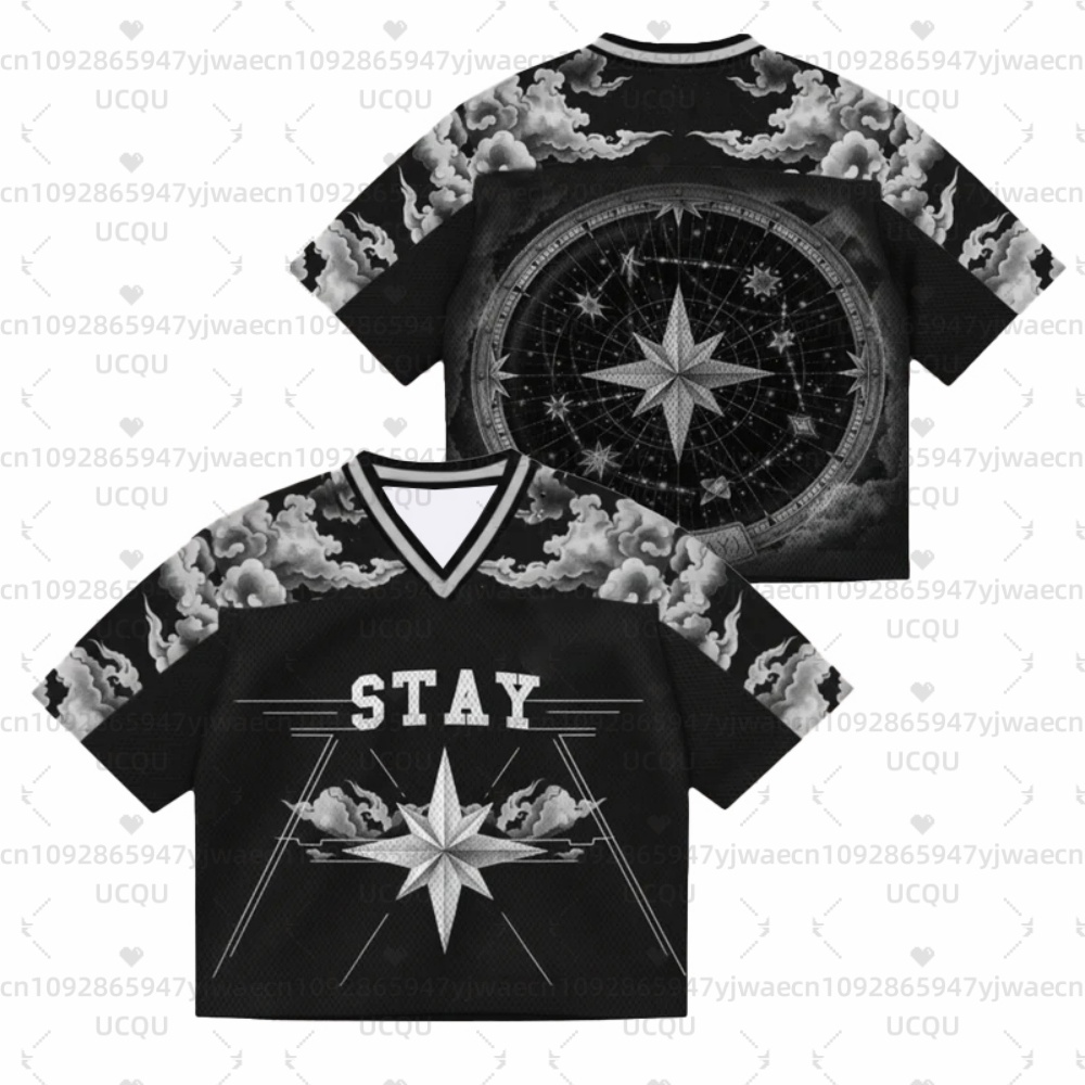 2026 Kpop ファンサポート Tシャツフェリックスジャージ愛好家のためのギフトストリートプラスサイズの服半袖トップス Tシャツ
