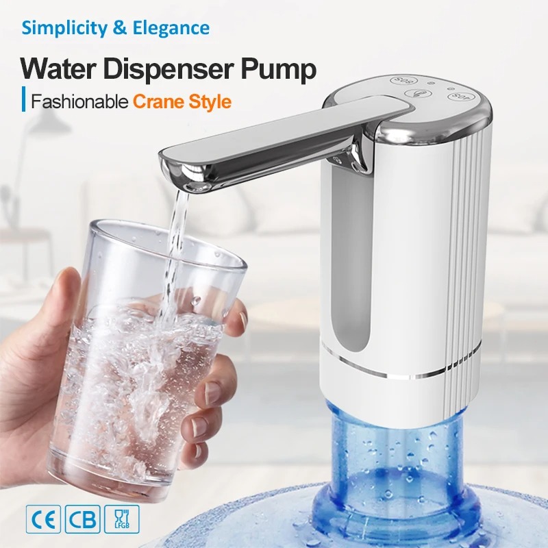 ウォーターディスペンサーウォーターポンプ電動ボトルポンプミニポータブルウォーターポンプUSB折りたたみ式家庭用自動ウォーターディスペンサー