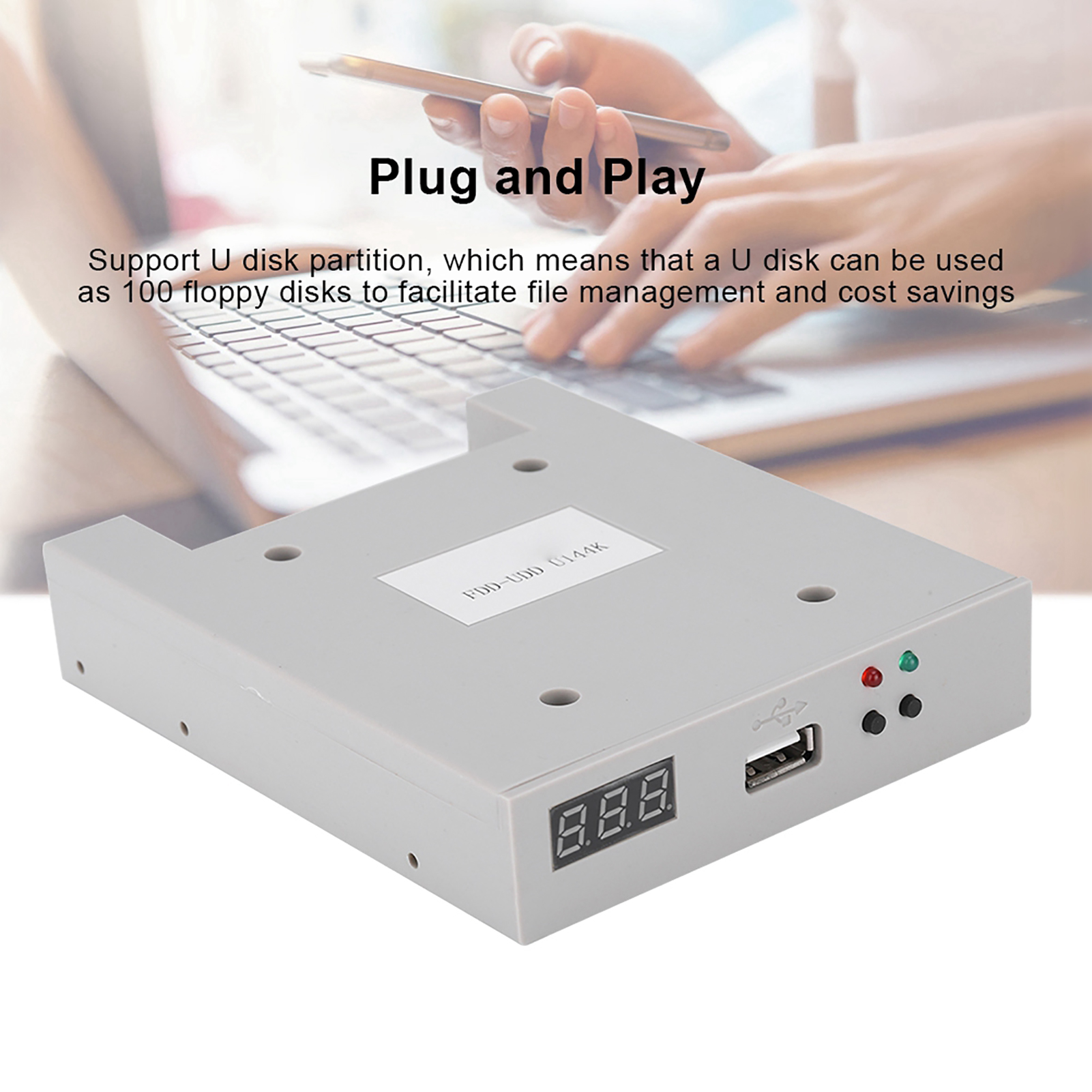FDD‑UDD U144K 1.44MB USB SSD 産業用コントローラ用フロッピー ドライブ エミュレータ フロッピー ドライブ エミュレータ USB フロッピー ドライブ エミュレータ