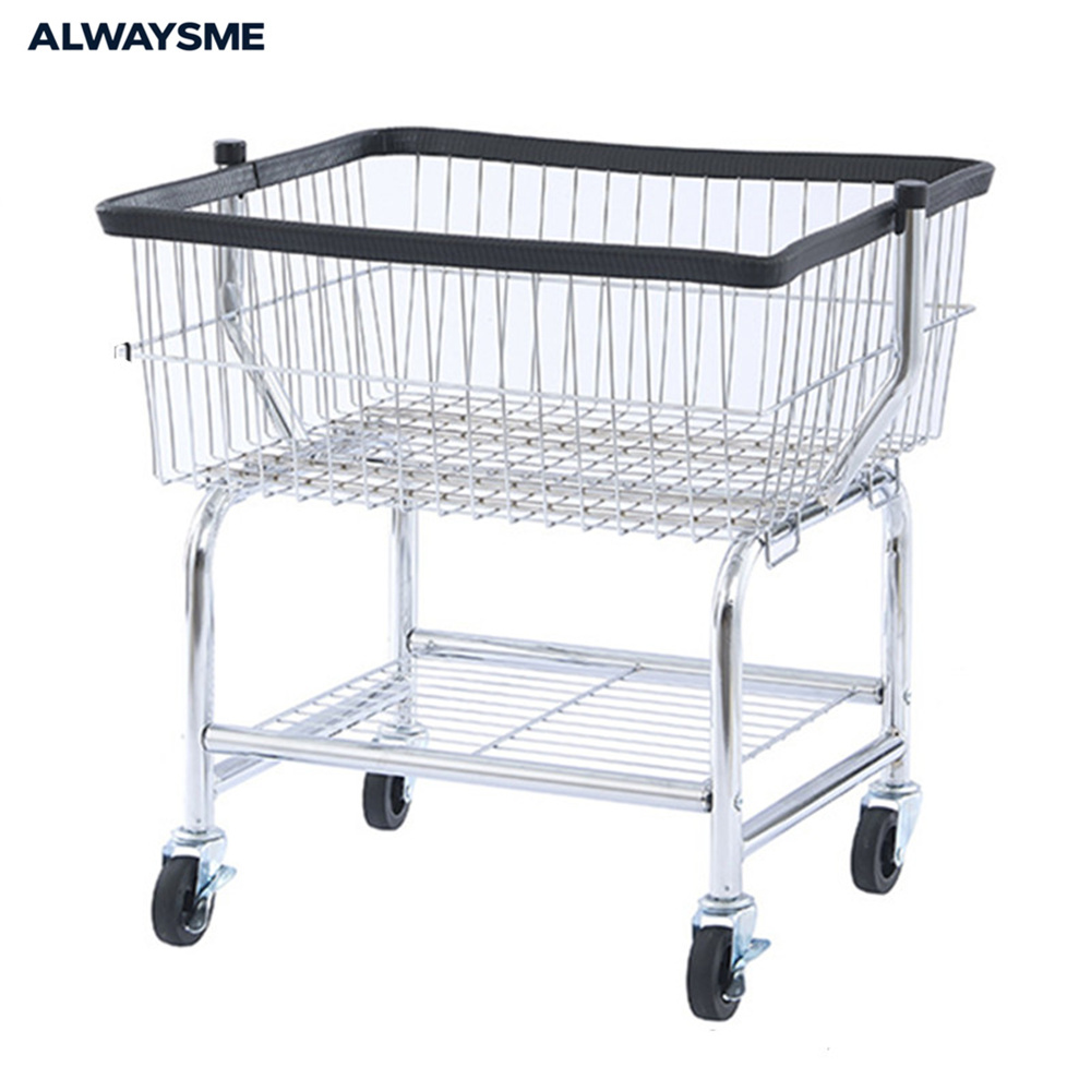 ALWAYSME ローリングワイヤーランドリーカート