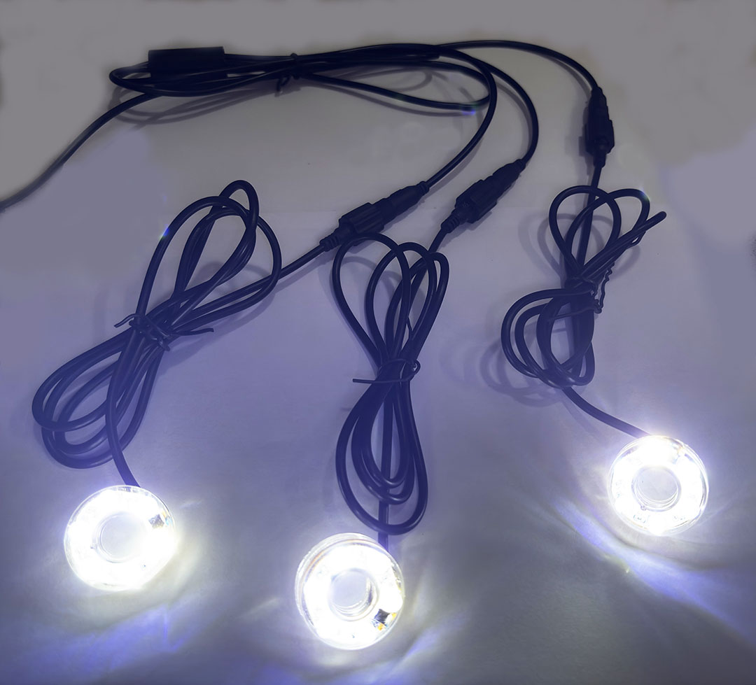 水中ライト 6 LED ライトリング 噴水魚の池ウォーターガーデン用 12V 変圧器付き 卓上ウォーターポンプ装飾