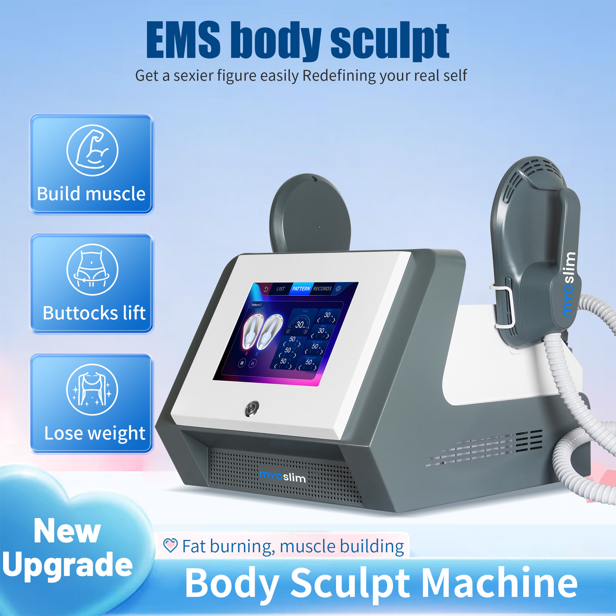 Myoslim RF NEO 痩身マシン EMS ボディ彫刻脂肪燃焼 EMSSLIM Nova 減量電磁筋