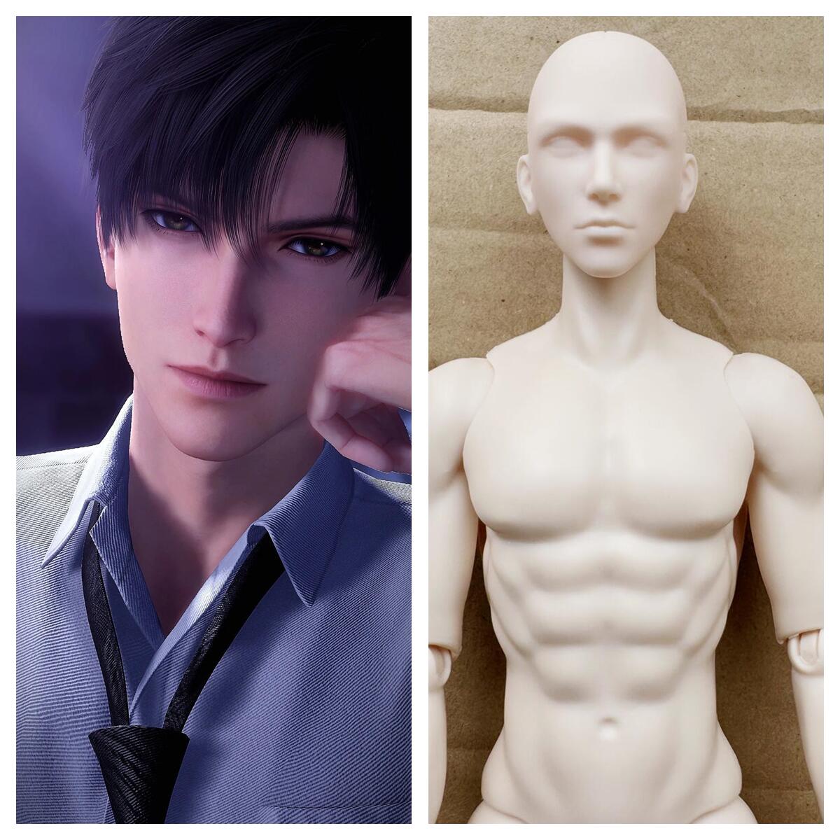 35 センチメートルアクションフィギュア人形関節可動男性モデルブランクハゲ頭人形 DIY アクセサリー子供の誕生日プレゼント