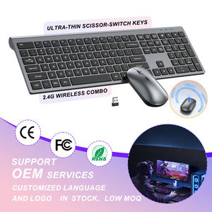 工場出荷時のオリジナル機器メーカー価格 シザースイッチ 110キー 2.4Gワイヤレス 超薄型コンピューターキーボードとマウスのセット DPI 1600 オフィス用