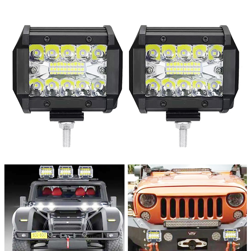 12V 24V 60 ワット車の LED バーオフロードスポットフラッドコンボ LED ライトバーワークライトトラック車 SUV ATV UTV 4WD LED ヘッドライト