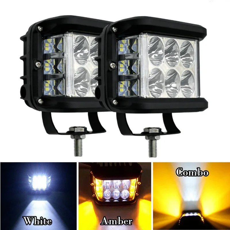 新しい高輝度 2X 3 サイドシューター車 LED ワークライト 12V 24V ワークライト運転オフロードボートトラック SUV ATV カーアクセサリー
