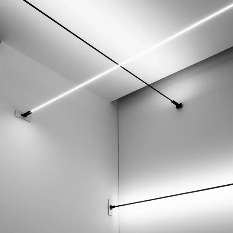 北欧ミニマリストストリップウォールランプリビングルームキッチンベッドルーム廊下玄関デザイナーLEDライト壁装飾照明付き