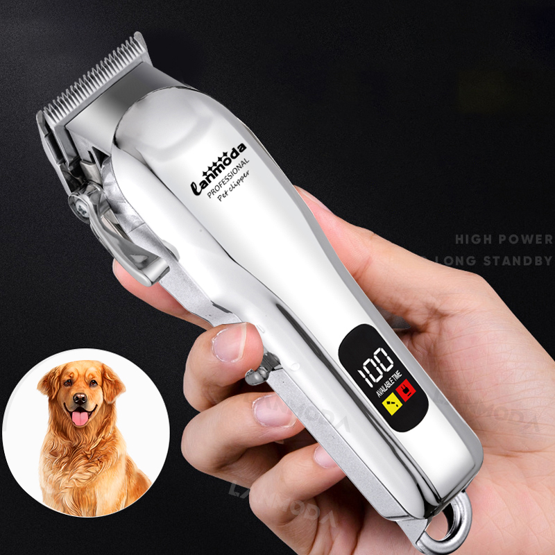 電気犬グルーミングバリカンプロのヘアカッターペット用ヘアトリマーコードレス低ノイズシェーバーカッターマシンはさみ