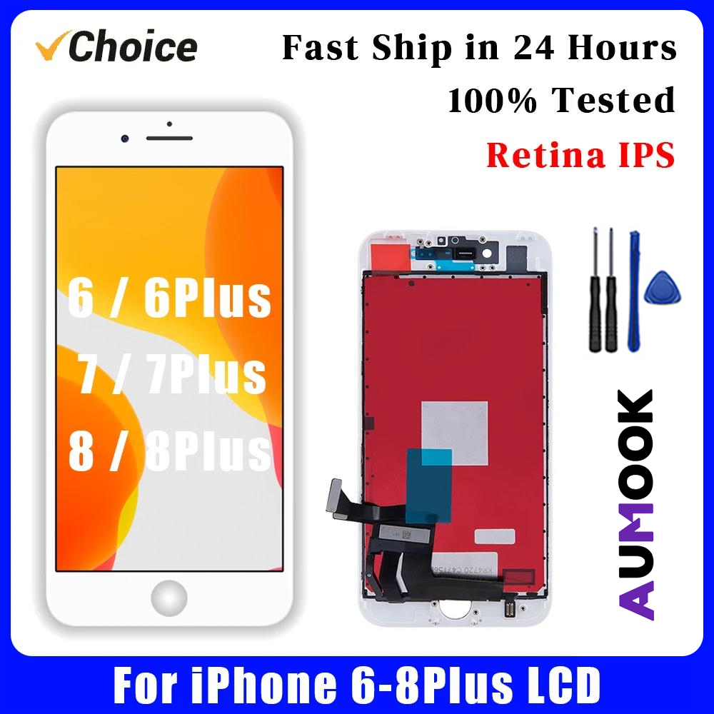 AAA OEM 液晶 iPhone 6 6s 7 プラス 8 プラス Lcd タッチスクリーン Digiziter アセンブリ iPhone 6 プラス 6sPlus 7 8 ディスプレイ