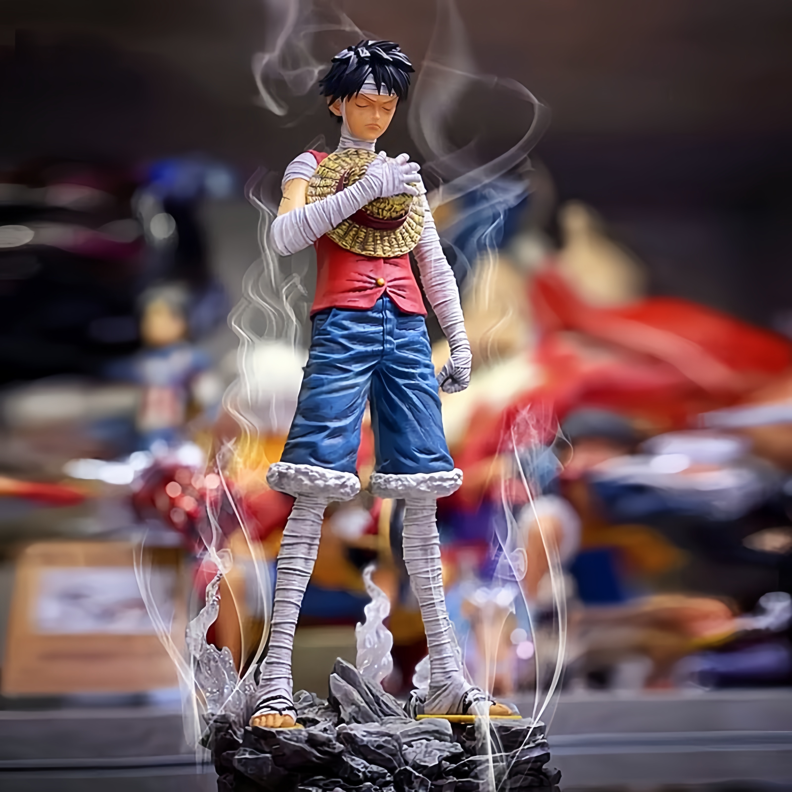 27 センチメートルワンピースアニメアクションフィギュアロロノア・ゾロヴィンスモークサンジスタンド姿勢 Pvc 像置物モデルコレクション少年おもちゃギフト