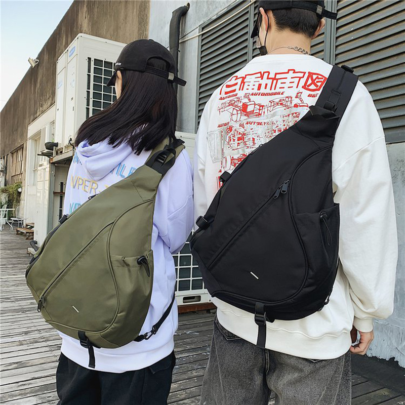 大容量メンズチェストパックカジュアルヒップホップ旅行ユニセックスクロスボディバッグ高品質ナイロン収納ショルダーバッグ送料無料