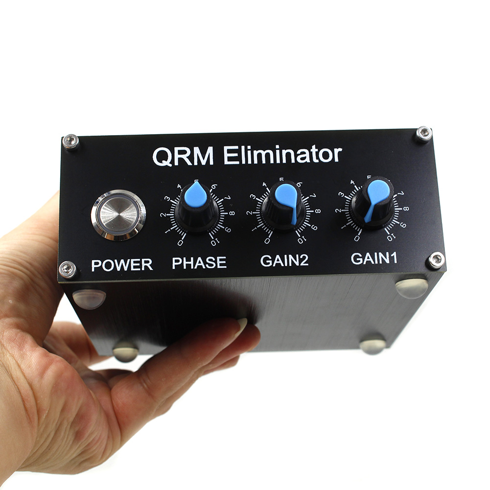 QRM エリミネーター X フェーズ内蔵 PTT 制御 1-30 MHz HF バンド QRM エリミネーター アルミ合金放送機器ラジオエリミネーター
