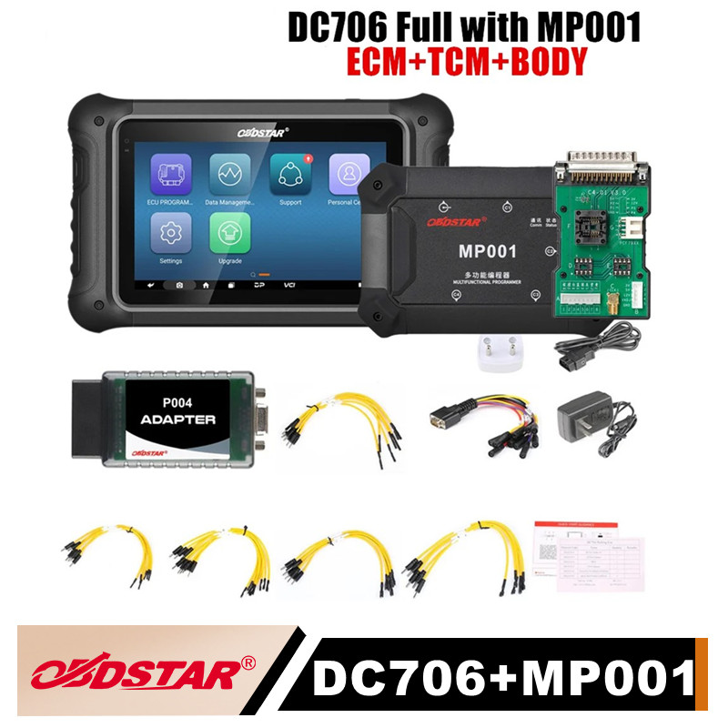フルバージョン OBDSTAR DC706 ECU ツール MP001 セット車およびオートバイ ECM/TCM/ボディ ECU クローン用