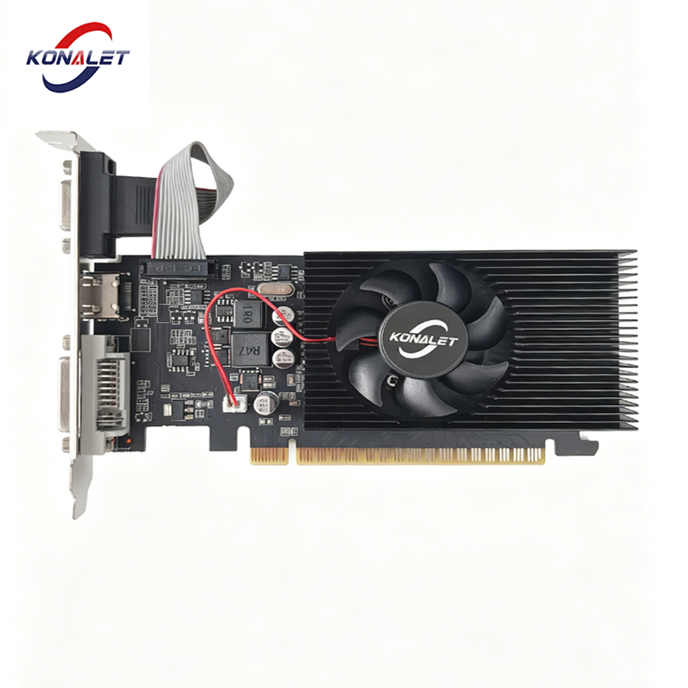 KONALET GT730 2GB DDR3 64ビット グラフィックカード PCI Express x16 HDMI VGA DVI GPU デスクトップコンピュータ オフィスPC用