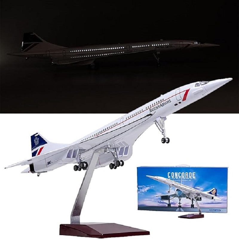 1:125 コンコルド エールフランス航空機モデル ダイキャストメタル シミュレーション完成品コレクション