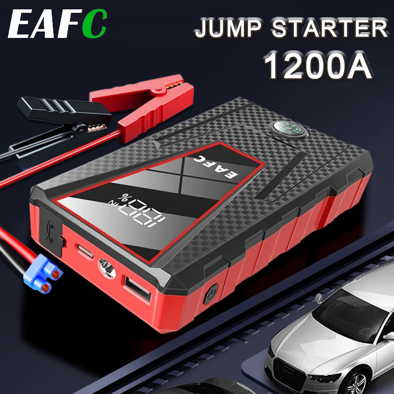 EAFC パワーバンク 1200A ジャンプスターターポータブル充電器車のブースター 12V 出力自動始動装置緊急車バッテリースターター