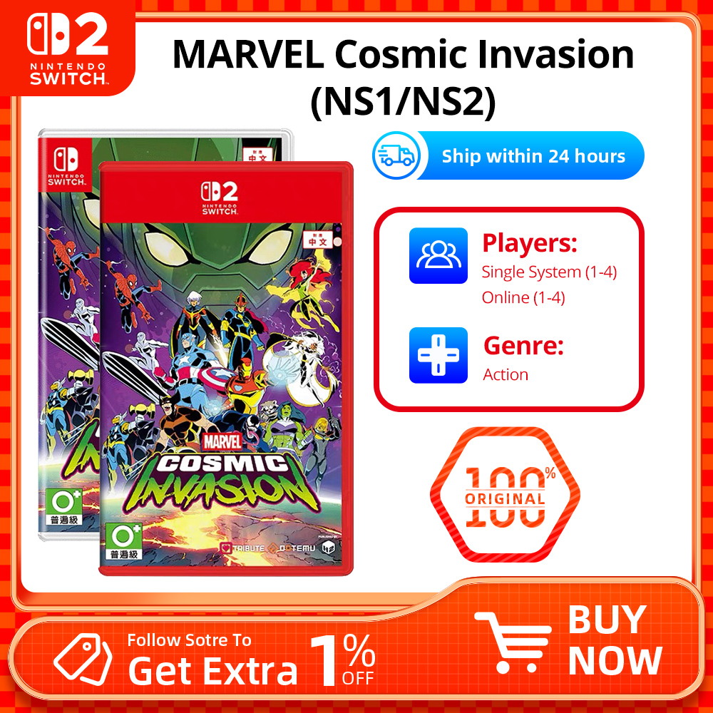 Nintendo Switch ゲーム - MARVEL Cosmic Invasion - カートリッジ物理カード RPG アドベンチャー ジャンル ゲームモード Switch OLED Lite 用