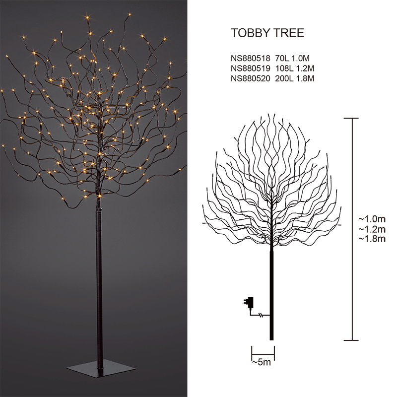 卸売クリスマス屋外装飾ライトガーデン屋外装飾 TOBBY TREE 屋外ツリー装飾