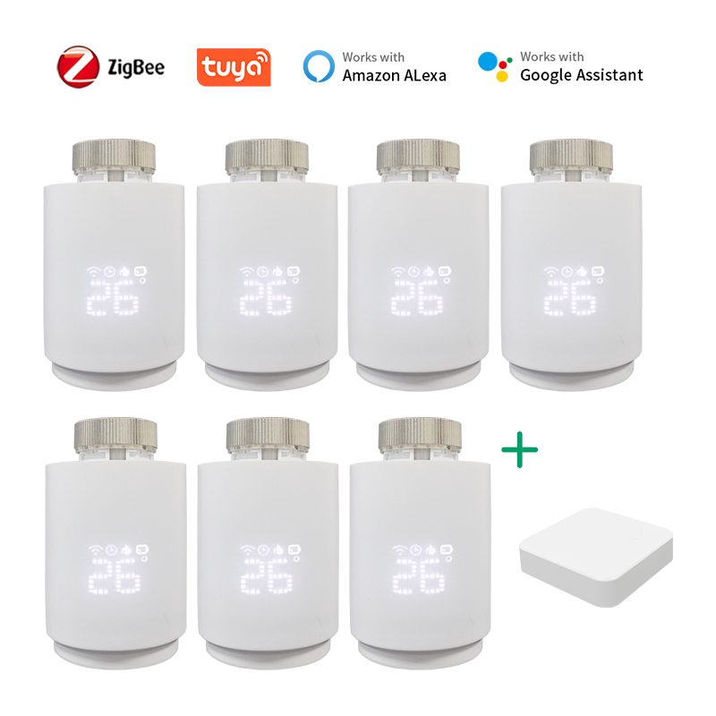 Tuya スマート ホーム Zigbee 3.0 サーモスタット バルブ ラジエーター Zigbee サーモスタット ラジエーター Zigbee サーモスタット バルブ Alexa Google ホーム
