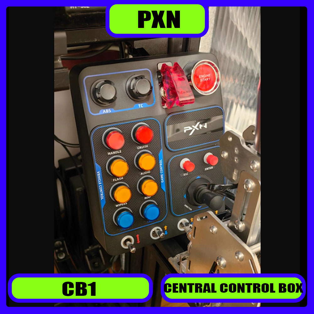 PXN CB1 シミュレーターレース中央コントロールボックス多機能キーコントロールボックス RGB ユーロトラックシミュレーターレーシングゲームカスタム新しい