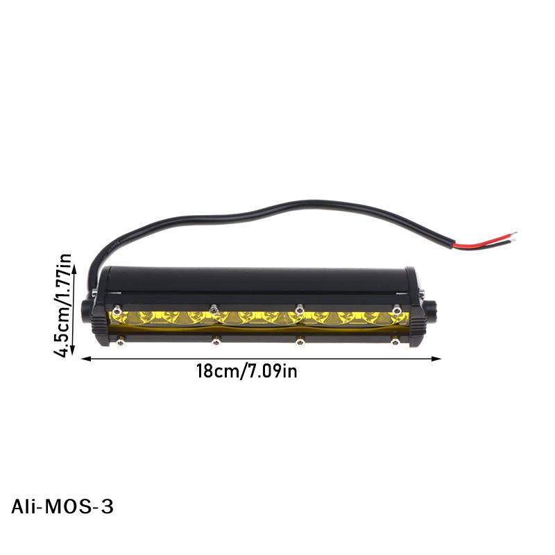 【S】7インチLEDライトバー単列作業スポットライト車オフロードモトワークランプ行スポットミニトラック自動車12V 24V