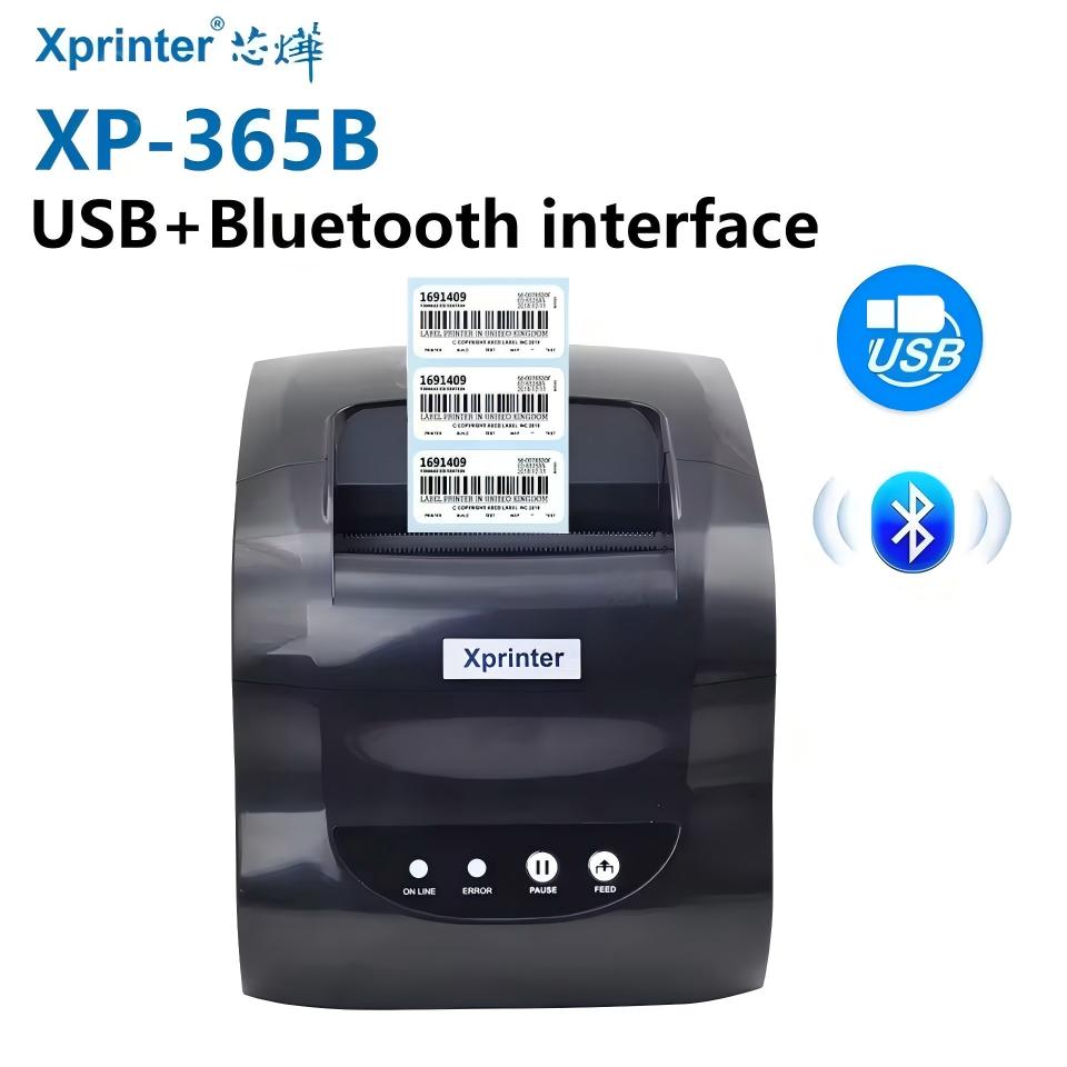 XP-365B サーマルプリンター USB/LAN/Bluetooth 接続モード切り替え レシート/ラベル 203DPI HD 印刷 バーコード文字グラフィック