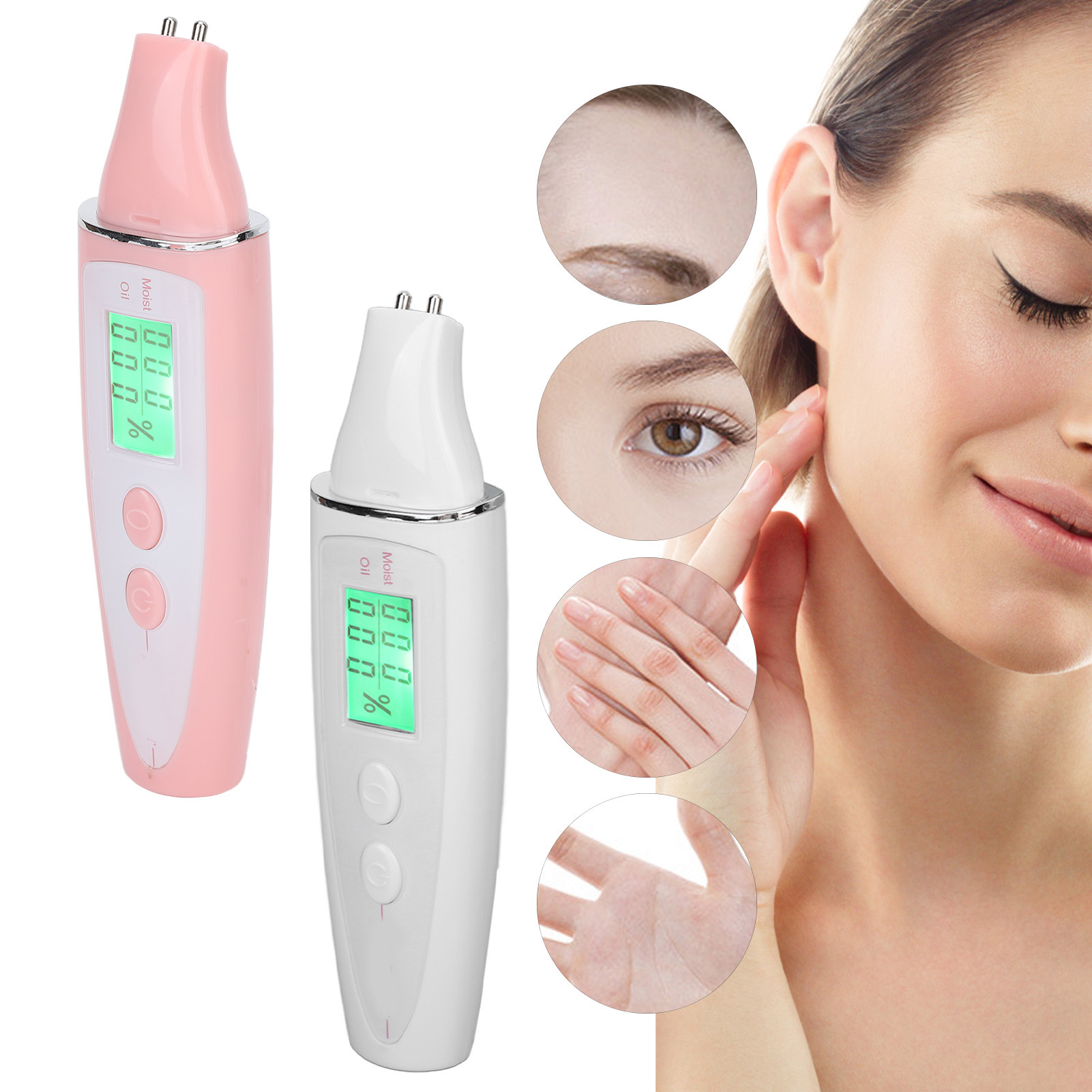 顔の皮膚アナライザーテスター顔の皮膚テスタースマートディスプレイスキンケアポータブルデジタル皮膚検出ペン家庭用ビューティーサロン用