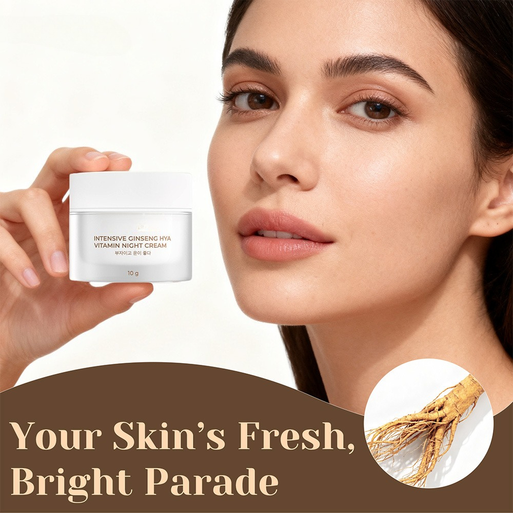 Ginseng Vitamin Fortification Cream TikTok HOT ᴀɴᴛɪ-ᴀɢɪɴɢ ᴀɴᴛɪ-ᴡʀɪɴᴋʟᴇ,Serum for Lifting, Firming & Brightening