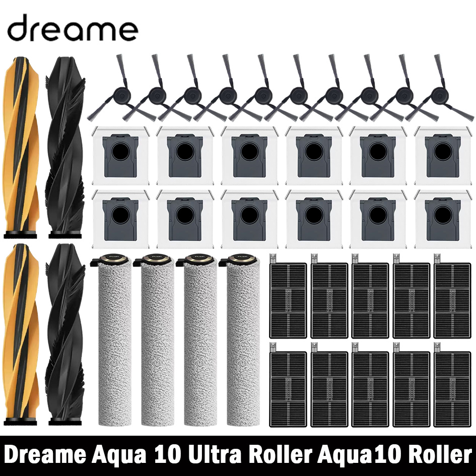 Dreame アクア 10 ウルトラローラー/Aqua10 ローラー真空部品メインローラーサイドブラシバッグフィルターローラーモップクロスアクセサリー