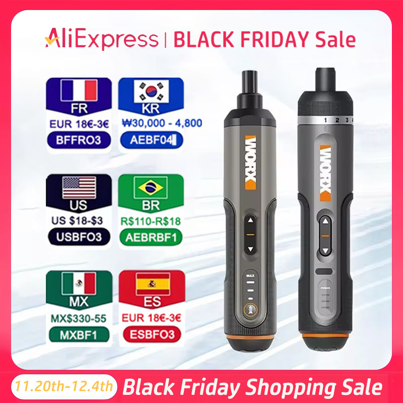 Worx 4V ミニ電動ドライバーセット WX242 WX241 WX240 スマートコードレス電動ドライバー USB 充電式ハンドドリルツール