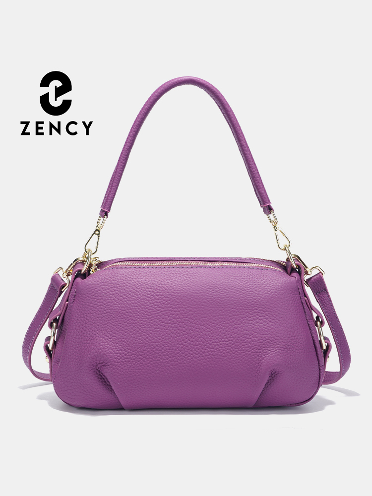 Zency 女性の本革バッグシンプルな高品質小さなシンプルな枕ハンドバッグ女性のショルダークロスボディレディースレザーバッグ